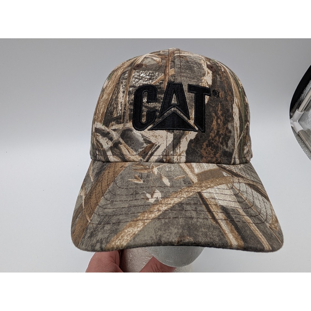 Caterpillar CAT Mens Camouflage Baseball Cap RealTree Camo Adjustable Hat